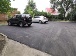 В округе №14 завершились работы по благоустройству внутриквартального проезда 